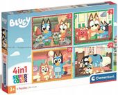 Puzzle 4w1 Bluey 21526 Clementoni Super Kolor 3+ Blue Bingo