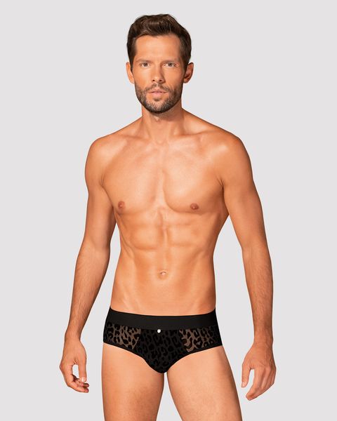 Czarne Męskie Slipki Z Wycięciem Azmeron Jockstrap Obsessive L/XL zdjęcie 3