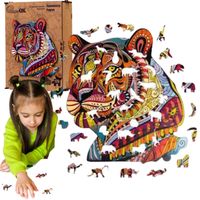 puzzle drewniane eco tajemniczy tygrys a3 puza3-00726