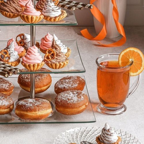 Zestaw kubków 6x DUŻY KUBEK SZKLANY do herbaty 450ml Z UCHEM do zmywarki na Arena.pl