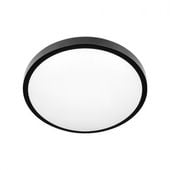 PLAFON LUVO MIKROFALOWY IP44 E27 Z CZUJNIKIEM RUCHU CZARNY