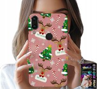 ETUI DO XIAOMI NOTE 7 - ŚWIĄTECZNE RENIFERY CHOINKI LASKA WZORY