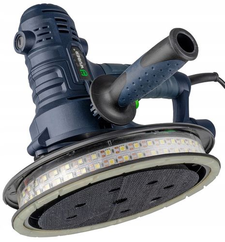 SZLIFIERKA DO GIPSU GŁADZI 180MM SIECIOWA Z TAŚMĄ LED + 6 PAPIERÓW na Arena.pl