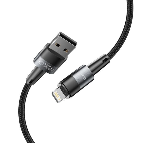 TECH-PROTECT ULTRABOOST LIGHTNING CABLE 12W/2.4A 100CM GREY zdjęcie 3