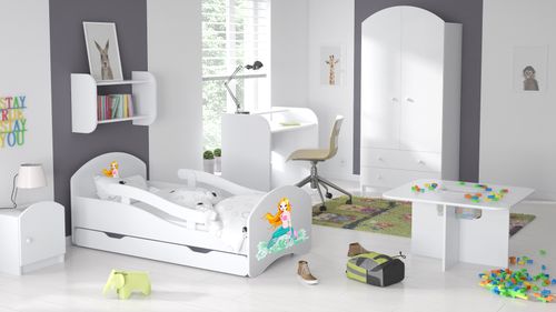 Łóżko dziecięce LEO 140x70 białe na Arena.pl