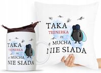Zestaw Poduszka + Kubek Prezent Dla Trenera Z Nadrukiem Ze Zdjęciem
