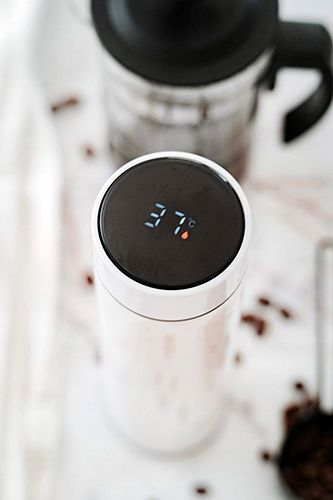 KUBEK TERMICZNY TERMOS Wyświetlacz LED z Temp Dotyk na KAWĘ HERBATĘ BPAFree na Arena.pl
