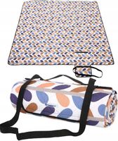 KOC PIKNIKOWY 200x200cm KOCYK TURYSTYCZNY SKŁADANY MATA PLAŻOWA WODOODPORNY