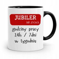 Dla Jubilera Kubek Czarny Jubiler Sp. Z O.o. Z Nadrukiem Ze Zdjęciem