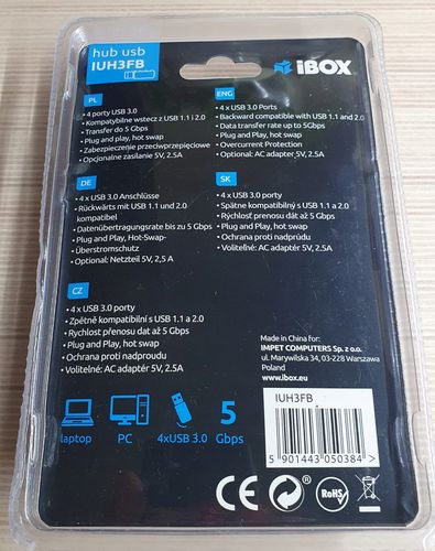 Hub USB iBOX IUH3FB - 4xUSB 3.0 na Arena.pl
