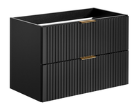 Szafka Łazienkowa Pod Umywalkę Wisząca 80 cm BLACK 82-80-B-2S ADI CMD