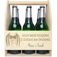NOSIDŁO SKRZYNKA NA PIWO PODZIĘKOWANIA DLA ŚWIADKA