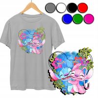 KOSZULKA DZIECIĘCA T-SHIRT Z NADRUKIEM - STICH STICZ KOLORY - XXXS 86-92