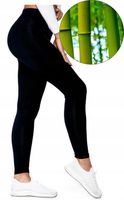 LEGINSY bambusowe GETRY CZARNE FIT SPORT XL/2XL