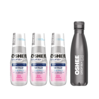 3x Hydrokoncentrat OSHEE DROP IN ZERO Elektrolity Wit + Bidon term. SILVER