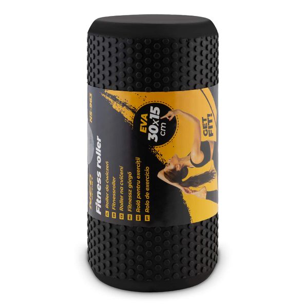 Roller wałek do ćwiczeń EVA NS-963 czarny zdjęcie 2