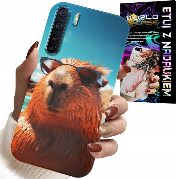 ETUI DO OPPO A91 - SŁODKA KAPIBARA, CAPIBARA CASE + SZKŁO zdjęcie 1