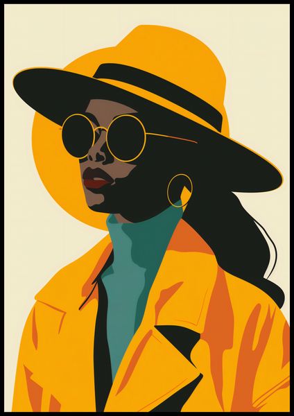 Plakat 70x100cm Żółta Stylowość zdjęcie 2