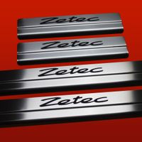 Listwa progowa FORD FOCUS MK3 ZETEC Stal nierdzewna 304 mat z czarnymi