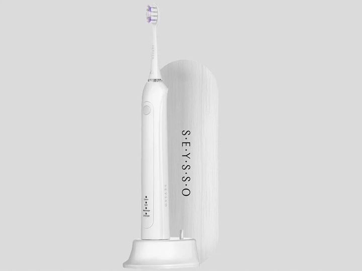 Szczoteczka soniczna SEYSSO Carbon Basic Biała zdjęcie 4