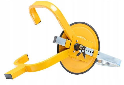 BLOKADA ANTYKRADZIEŻOWA ZABEZPIECZENIE KOŁA SAMOCHODU AUTA PRZYCZEPKI na Arena.pl