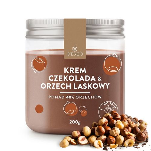 Krem czekoladowo orzechowy 200g DESEO 41% ORZECH LASKOWY MASŁO ORZECHOWE na Arena.pl