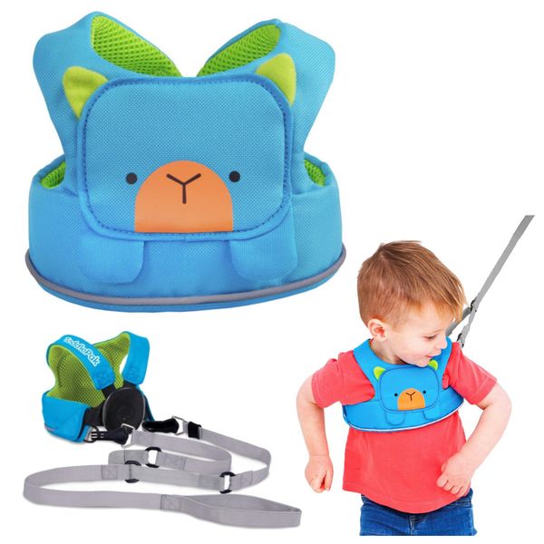 TRUNKI Szelki bezpieczeństwa do nauki chodzenia Bert niebieskie zdjęcie 1