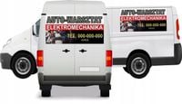 Reklama Naklejka na samochód AUTO-WARSZTAT elektromechanika