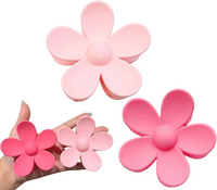 Zestaw 2 spinek klamer kwiaty różowe lekkie