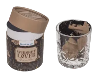 Zestaw Prezentowy - Szklanka i Skarpetki z Motywem Alkoholu - WHISKEY