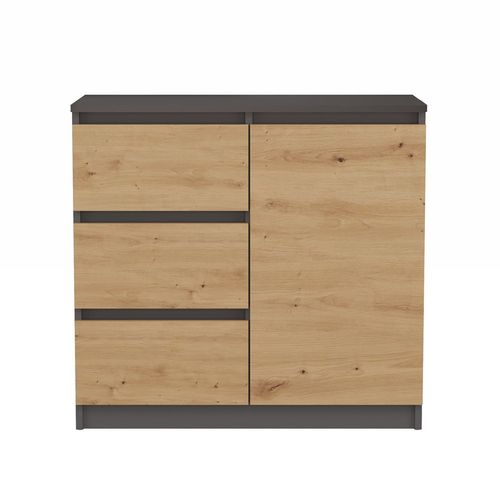 Komoda Malwa 1D3S ANTRACYT DĄB ARTISAN na Arena.pl