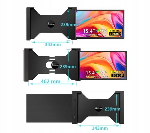 Monitor do laptopa Extralink Smart Life S3 1-Screen 15,4" Full HD IPS na Arena.pl