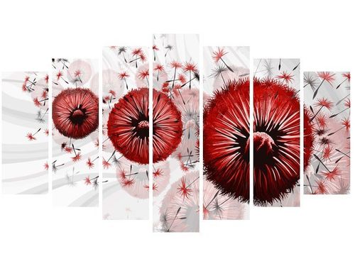 80CM 140CM OBRAZ 7 ELEM CZERWONE DMUCHAWCE 6 ŚCIENNY na Arena.pl