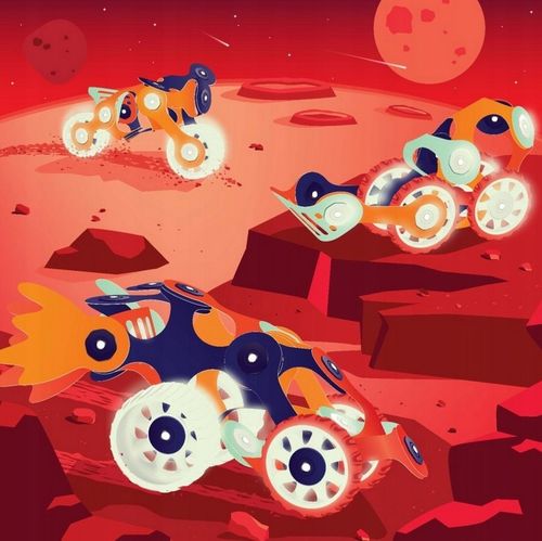 CLIXO CL-MARS Kosmiczna Ekspedycja Kreatywne klocki magnetyczne Nowość USA na Arena.pl