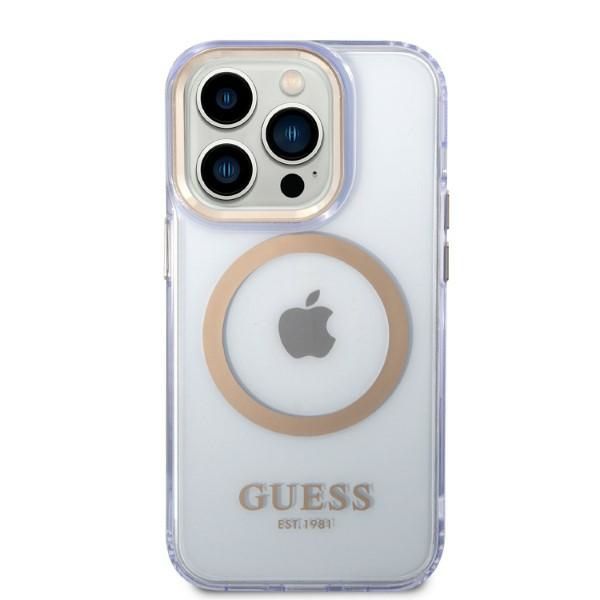 Etui Guess do iPhone 14 Pro, Fioletowy, MagSafe zdjęcie 3