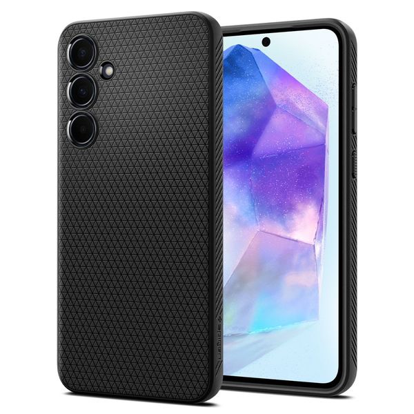 SPIGEN LIQUID AIR GALAXY A55 5G MATTE BLACK zdjęcie 1