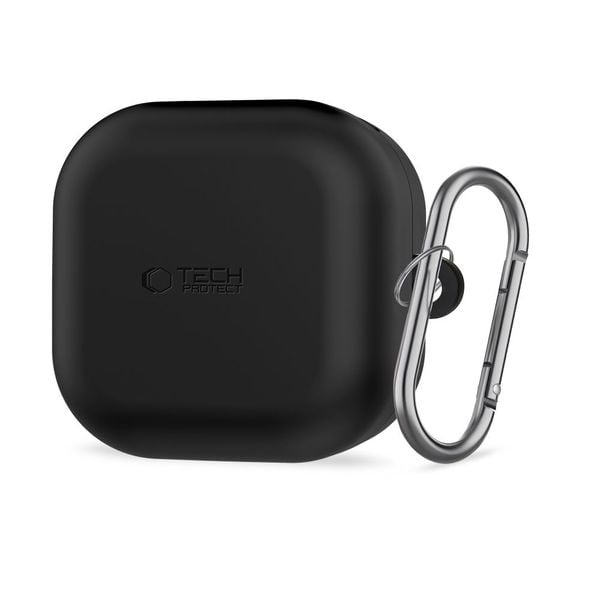 tech-protect silicone hook samsung galaxy buds 4 / 4 pro black zdjęcie 1