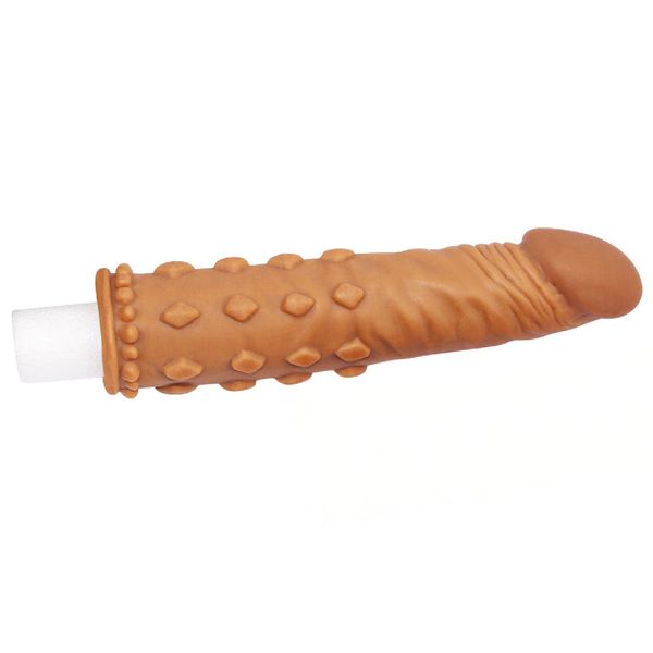 Add 2"" Pleasure X Tender Penis Sleeve Brown zdjęcie 4