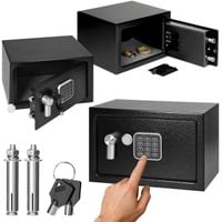 SEJF DOMOWY KASETKA KASA ZAMEK ELEKTRONICZNY NA SZYFR KOD KLUCZ 31x20x20cm