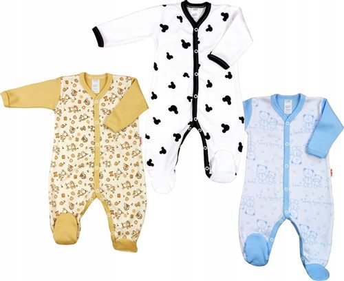 PAJAC rozpinany 3PAK Bawełna 100% r 68 KLEKLE na Arena.pl