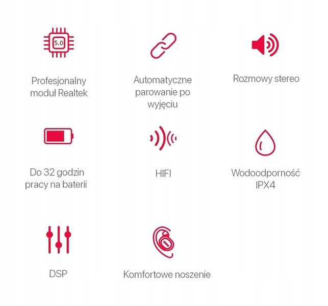 QCY T2C SŁUCHAWKI BEZPRZEWODOWE DOKANAŁOWE TWS BLUETOOTH 5.0 CZARNE zdjęcie 7