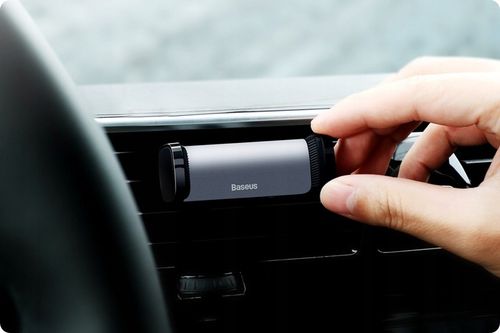 BASEUS UCHWYT NA TELEFON DO SAMOCHODU AUTA ZACISKOWY DO KRATKI NAWIEWU na Arena.pl
