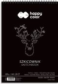 Blok Szkicownik Na Spirali Czarny A4 20 Ark 220G