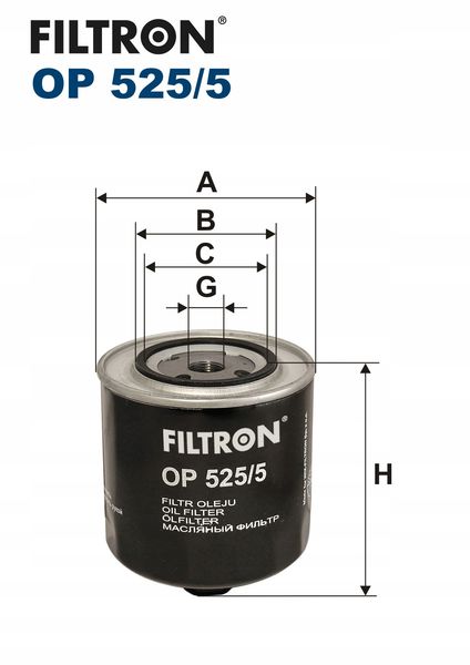 OP 525/5 - Filtr oleju zdjęcie 8