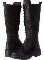 Kozaki Damskie Xti na Platformie Tkanina Czarne r. 37