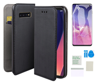 Etui z klapką do SAMSUNG GALAXY S10 smart magnet case + folia ochronna TPU