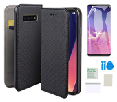 Etui z klapką do SAMSUNG GALAXY S10 smart magnet case + folia ochronna TPU