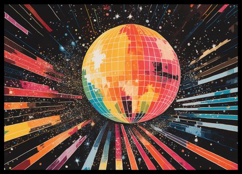 Plakat 59,4x42cm Disco Gra! na Arena.pl