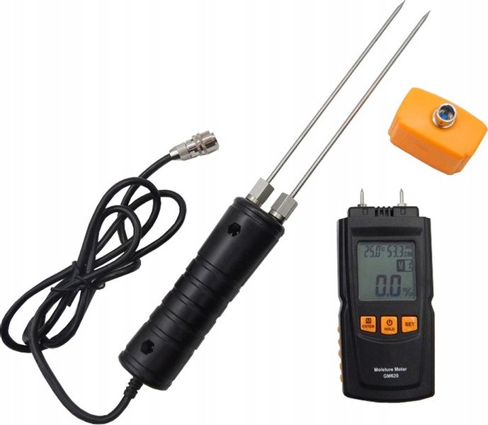 WILGOTNOŚCIOMIERZ PRECYZYJNY I SZYBKI MIERNIK WILGOTNOŚCI DREWNA+SONDA LCD zdjęcie 13