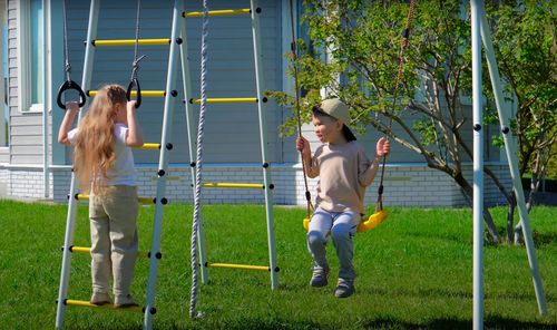Plac zabaw Leśna Polanka | Drabinki Lina Siedzisko 100 kg na Arena.pl